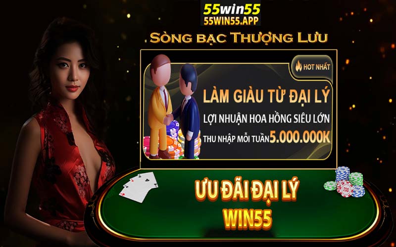 Chính sách ưu đãi đại lý nhà cái win55