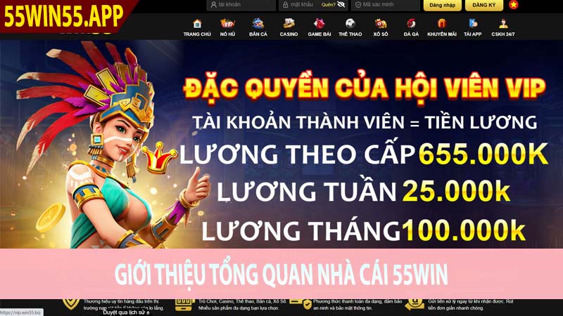 Giới Thiệu tổng quan nhà cái 55Win