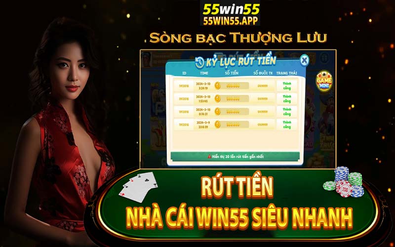 Hướng dẫn rút tiền Win55 nhanh