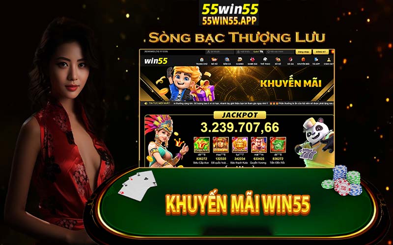 Kho khuyến mãi win55 cho tất cả thành viên siêu khủng